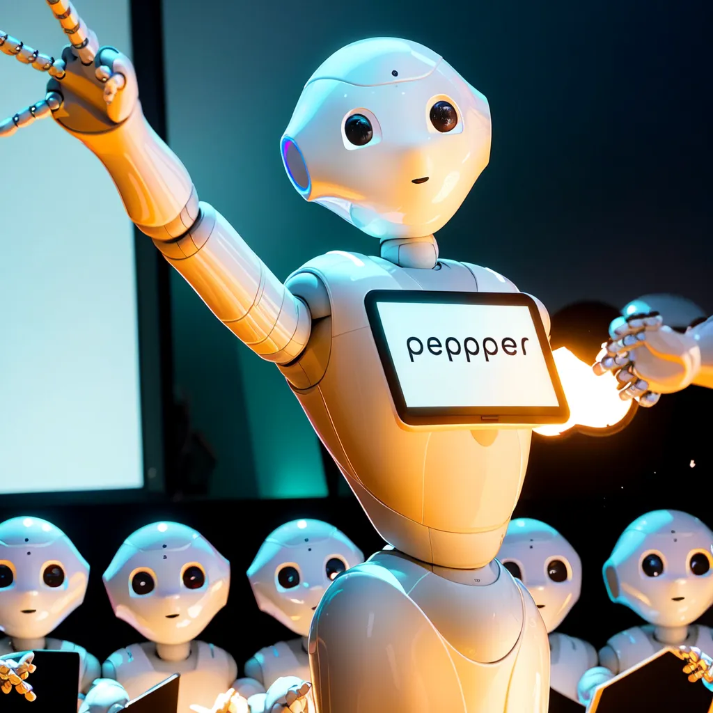 Photo of humanoid robot with the word \