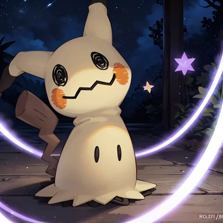 The image is of a Pokémon named Mimikyu. It is a small, ghost-type Pokémon that is known for its ability to disguise itself as a Pikachu. Mimikyu is a very popular Pokémon, and it has been featured in many different Pokémon games, anime episodes, and movies