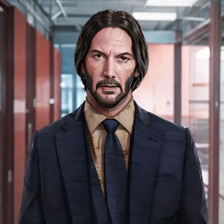 This is a picture of Keanu Reeves, a Canadian actor. He is known for his roles in movies such as The Matrix, John Wick, and Speed. He is also known for his philanthropy and his work with charities.