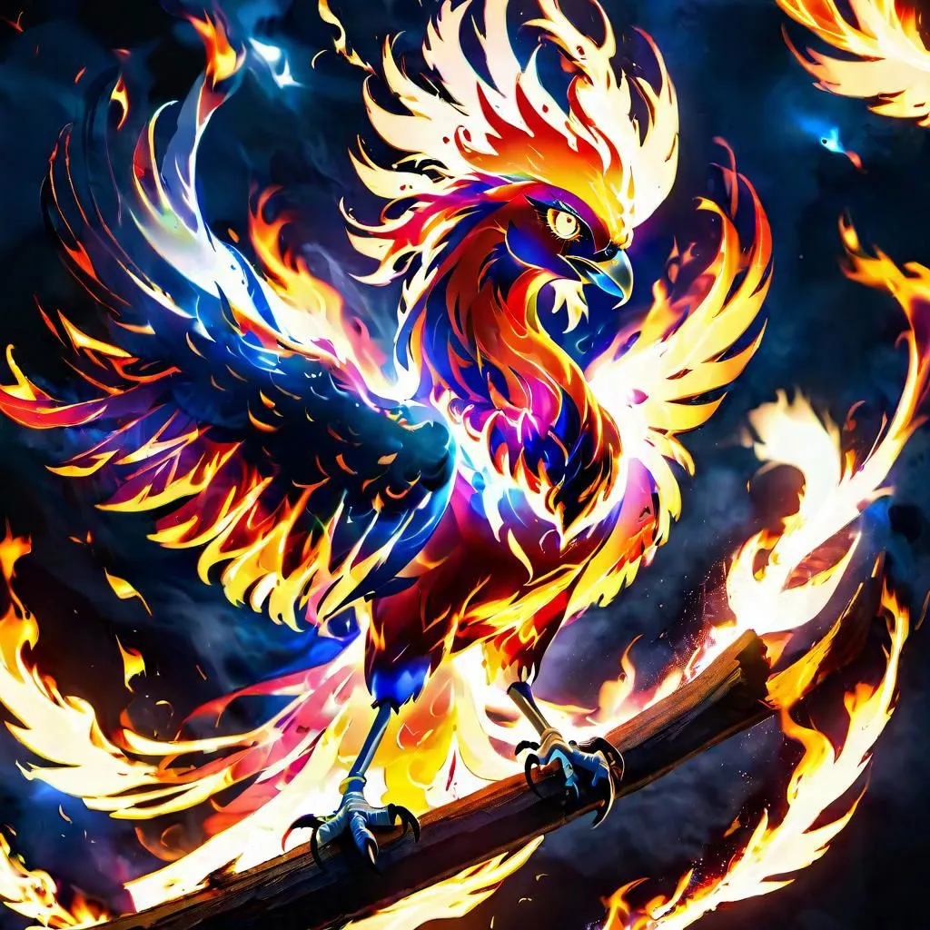 The phoenix is a mythical bird that is said to be a symbol of hope and renewal. It is said to live for 500 years, and then to burst into flames and be reborn from the ashes. The phoenix is often depicted as a beautiful bird with a long, flowing tail. It is often associated with the sun, and is said to be a symbol of strength and courage.